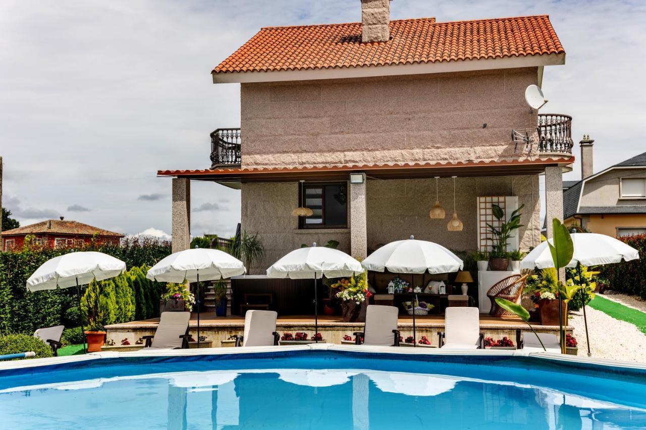Casa Victoria Garden Con Jacuzzi Y Piscina Villa Caldas De Reis Eksteriør bilde